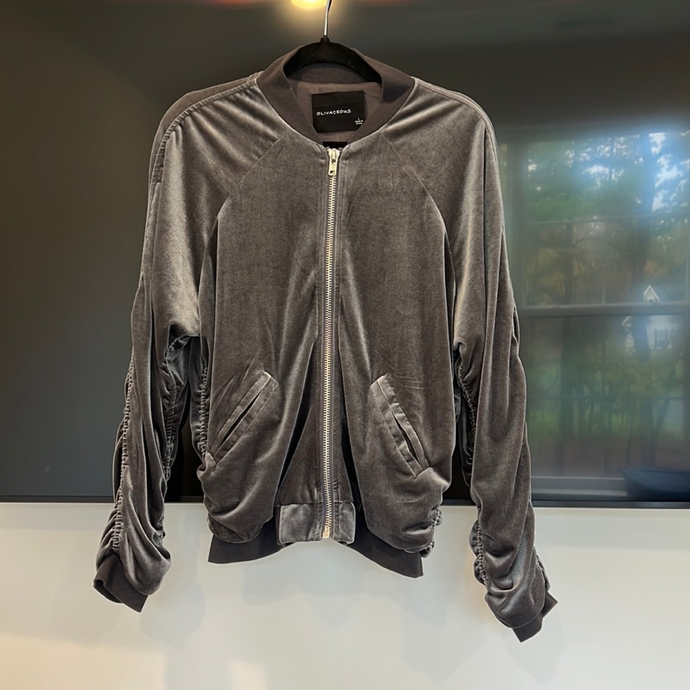 Velvet Bomber Jacket